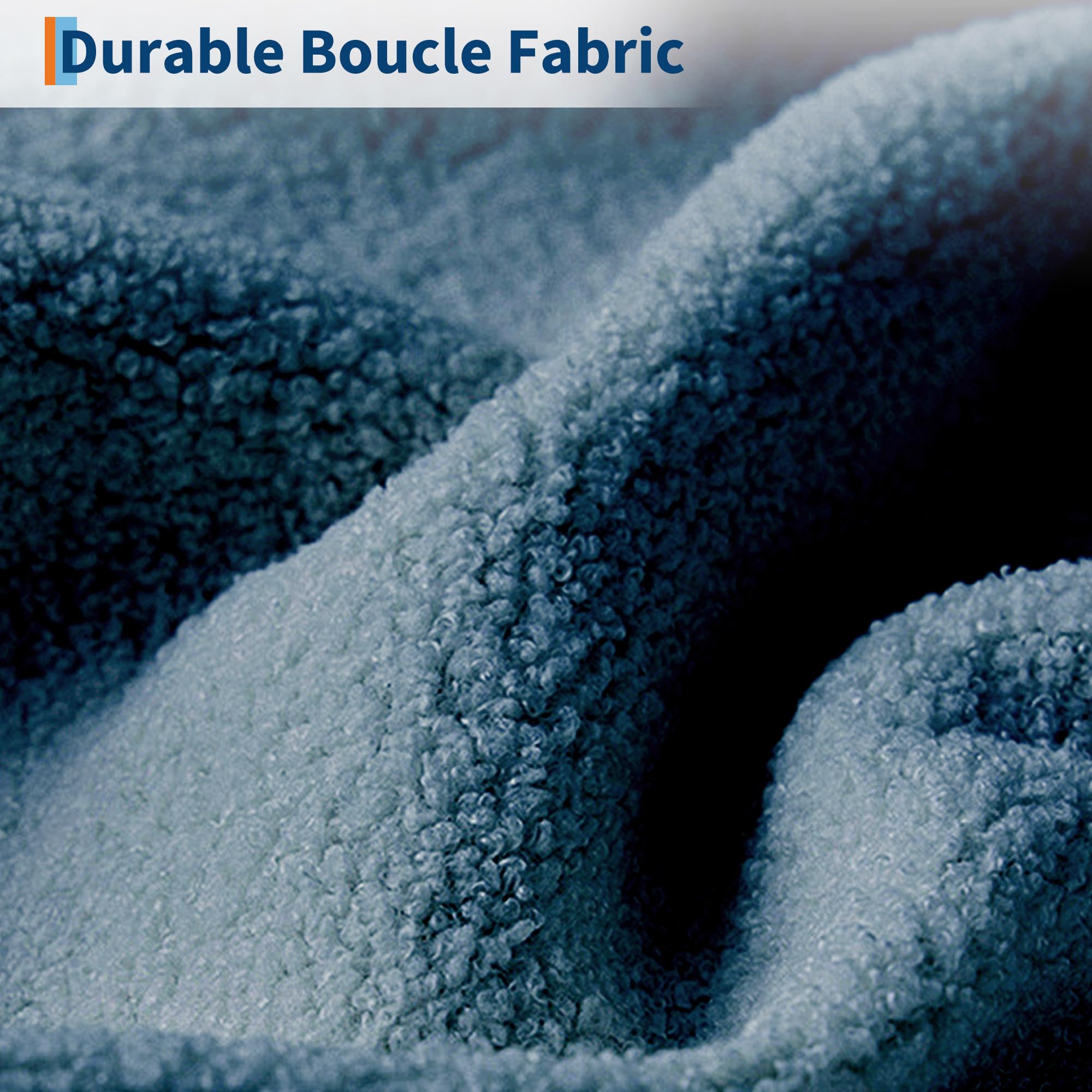 84" Boucle Sofa 3-Seater Deep Seat Couch