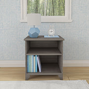 Classic Wood Nightstand with Shelves