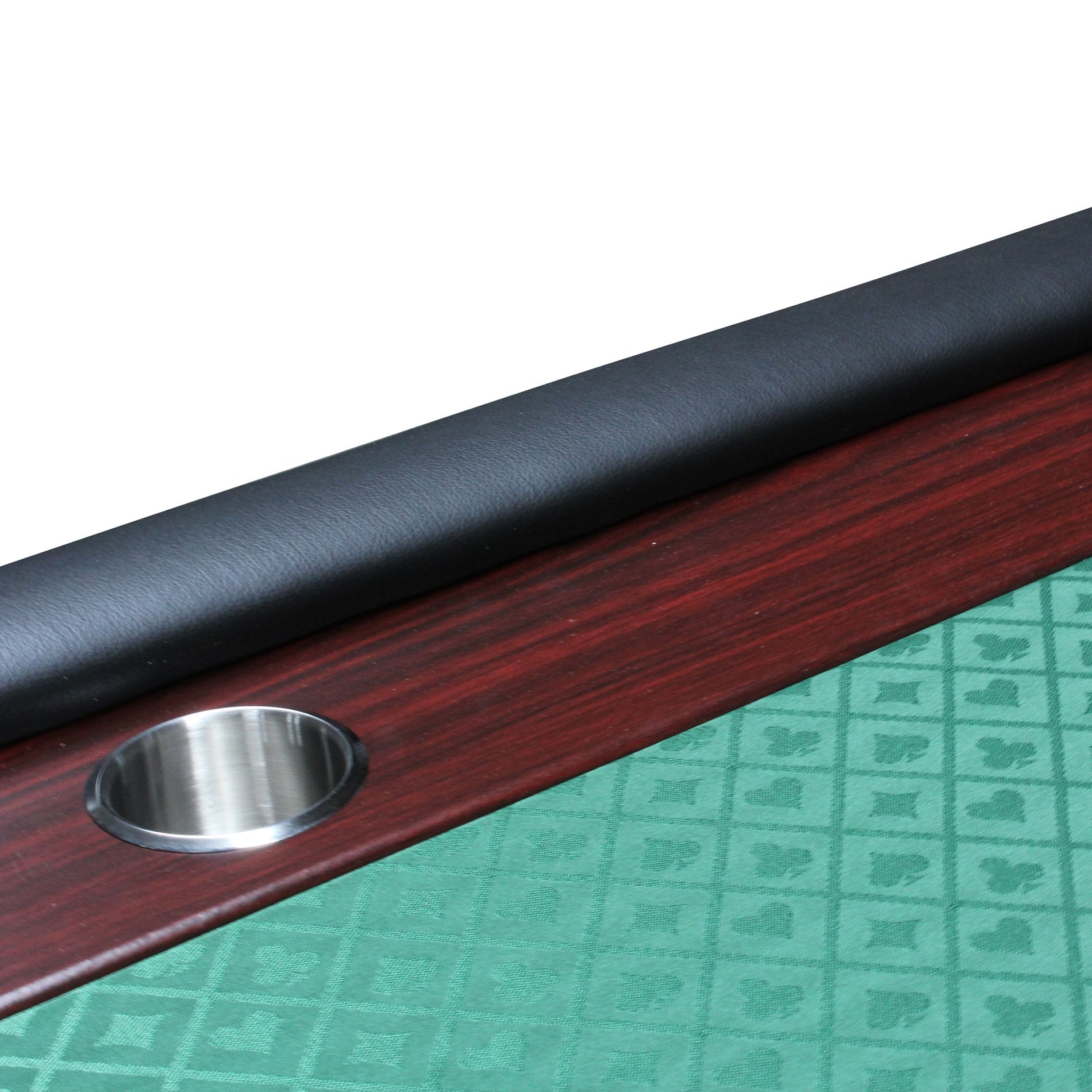 10-Player Poker Table with Foldable Legs