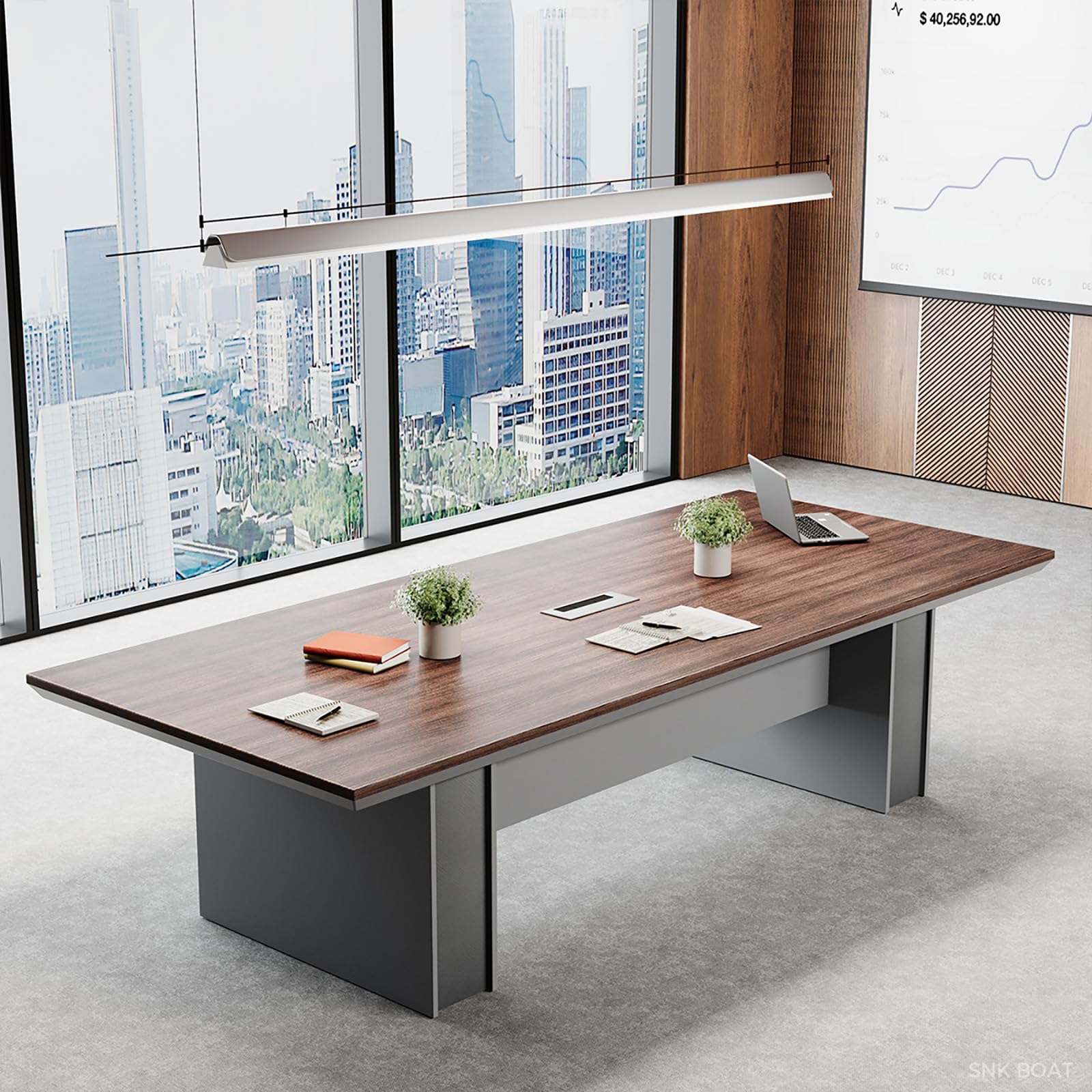 8FT Conference Table with Cable Management
