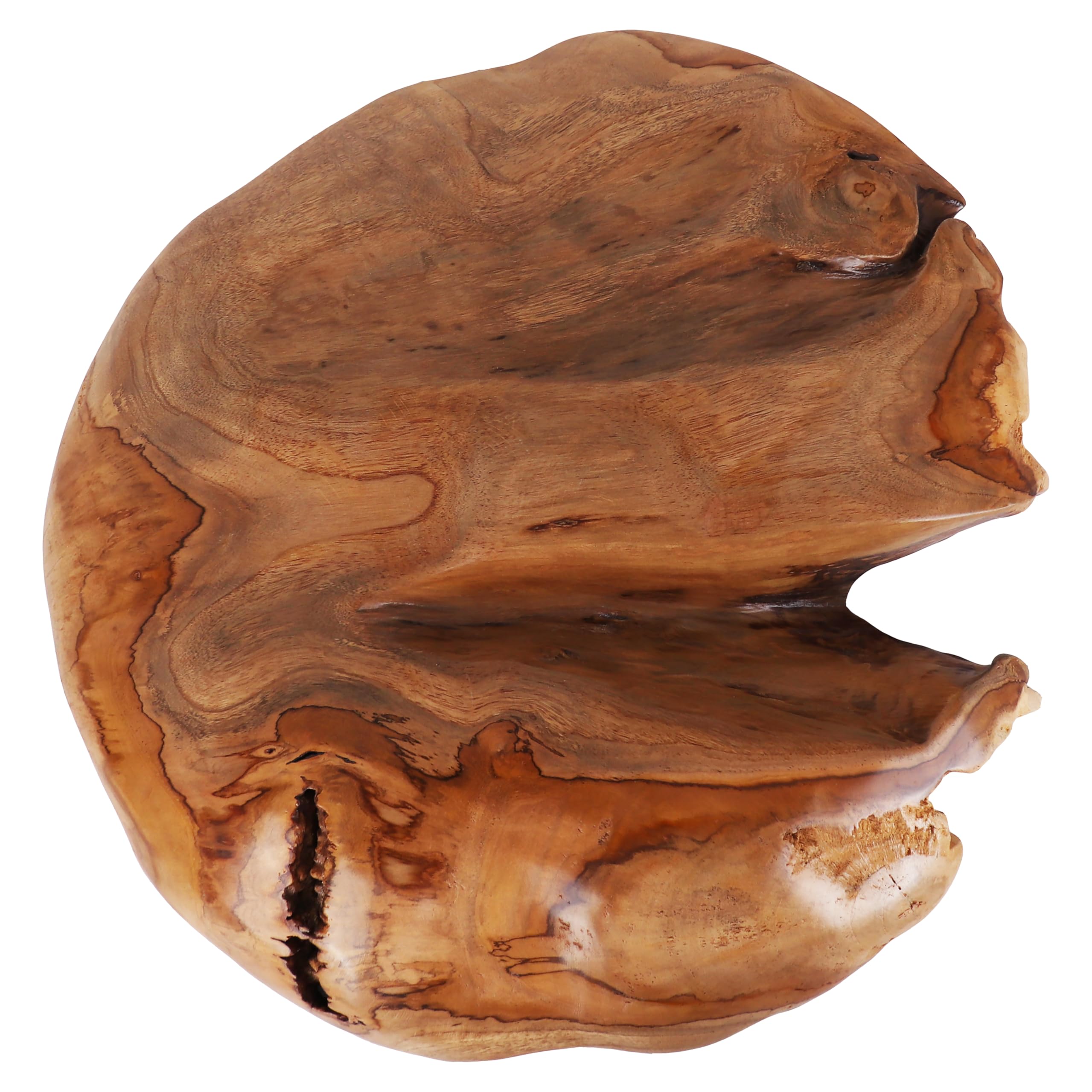 Teak Mushroom Sculpture 15 Inch