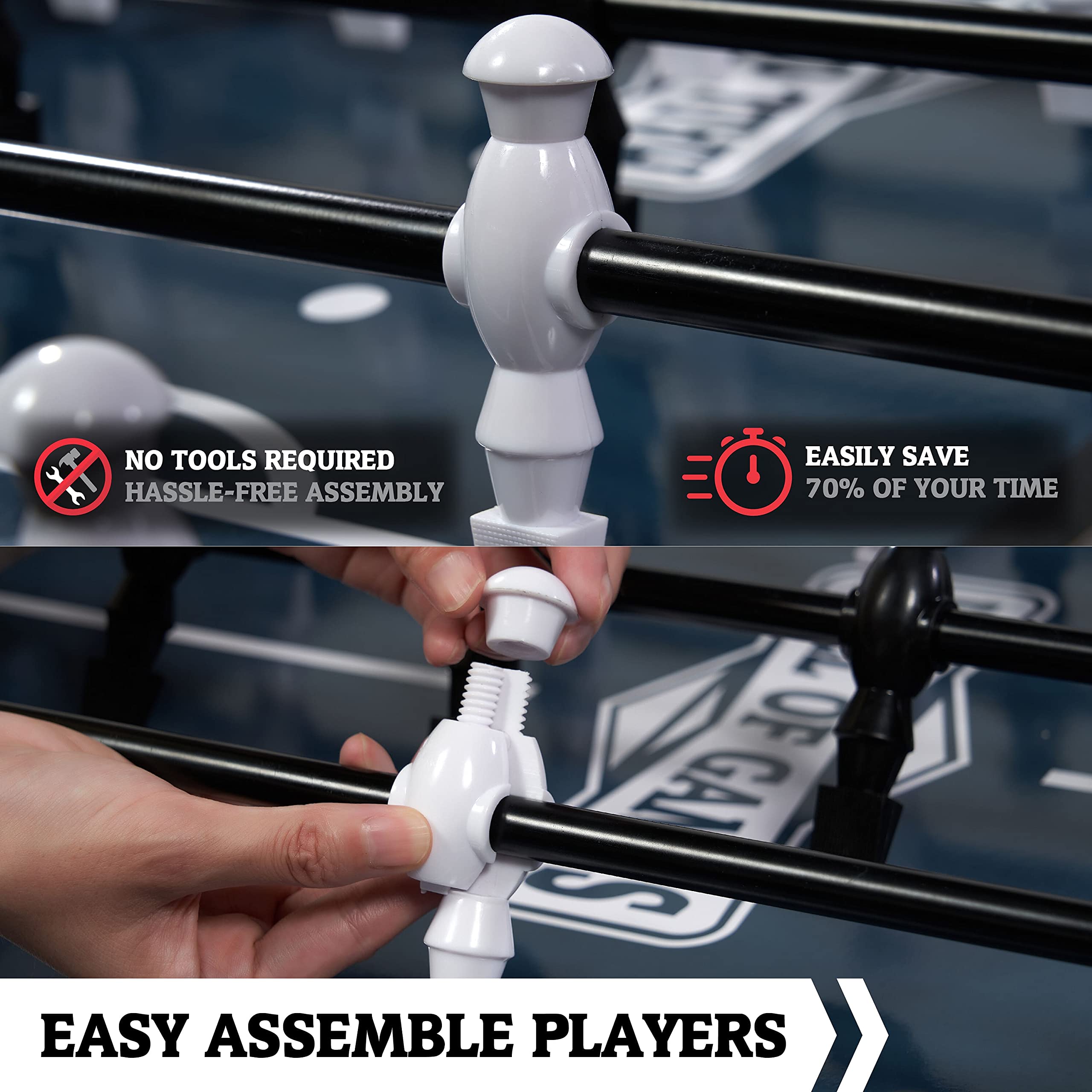 48" Foosball Table with Soccer Balls