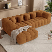 L-Shaped Modular Sectional Sofa with Chaise