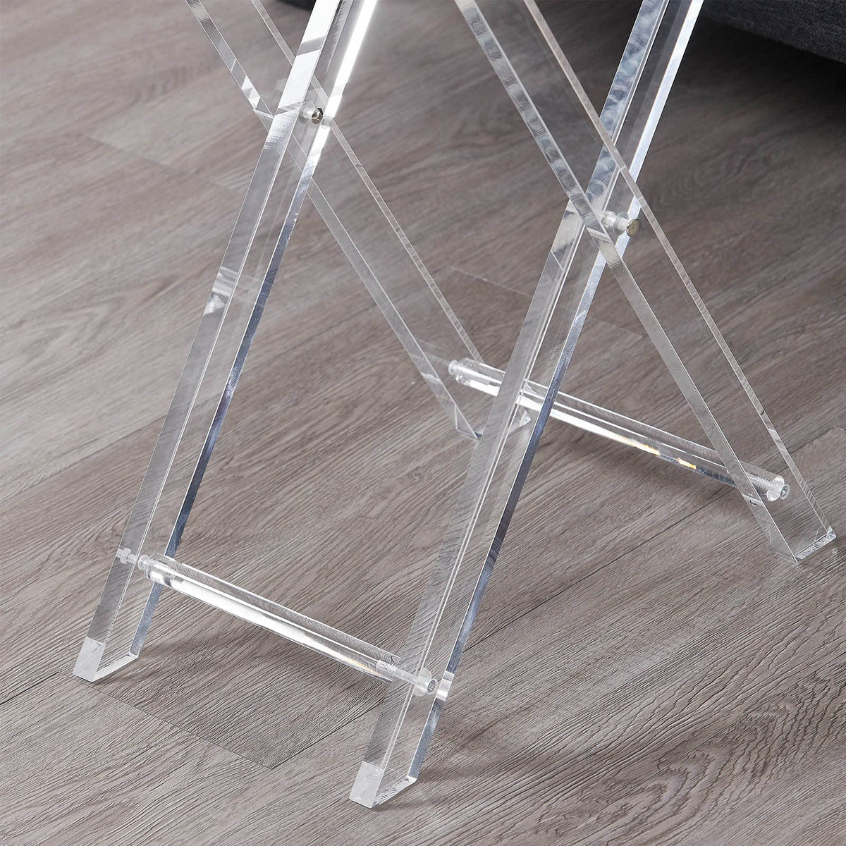 Acrylic Folding Tray Table with Handle
