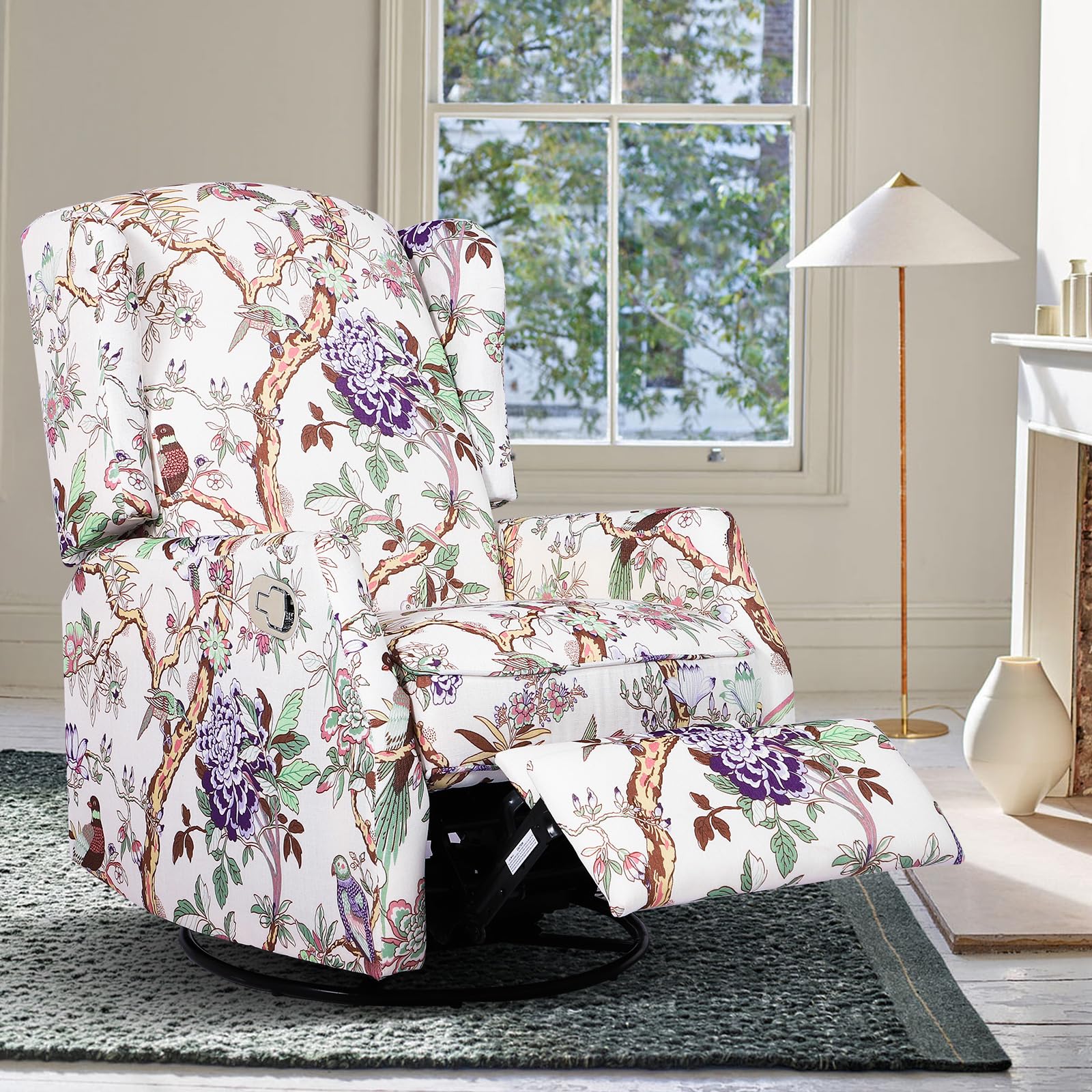 Wingback Swivel Rocker Recliner Chair