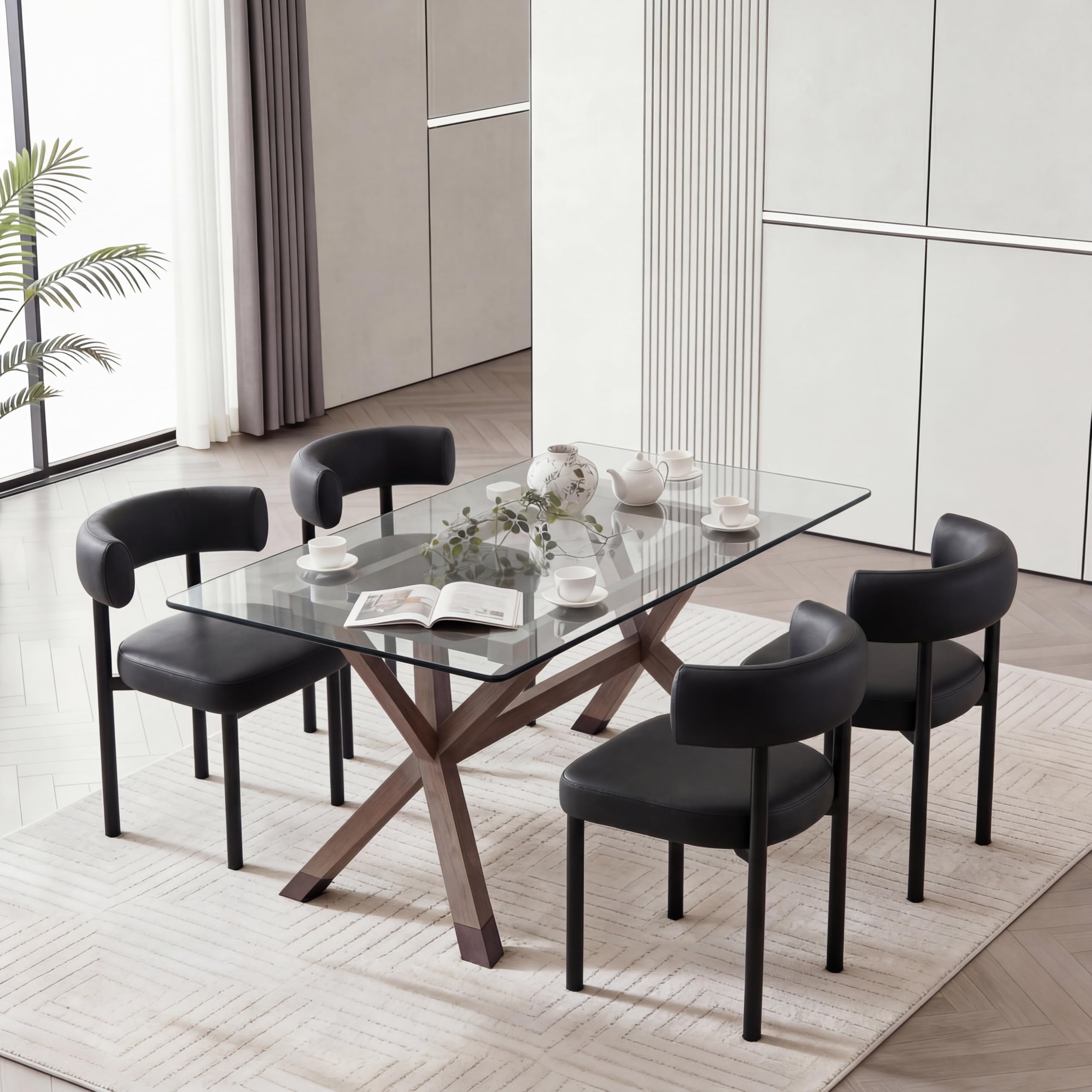 Mid-Century Dining Chairs Set of 4