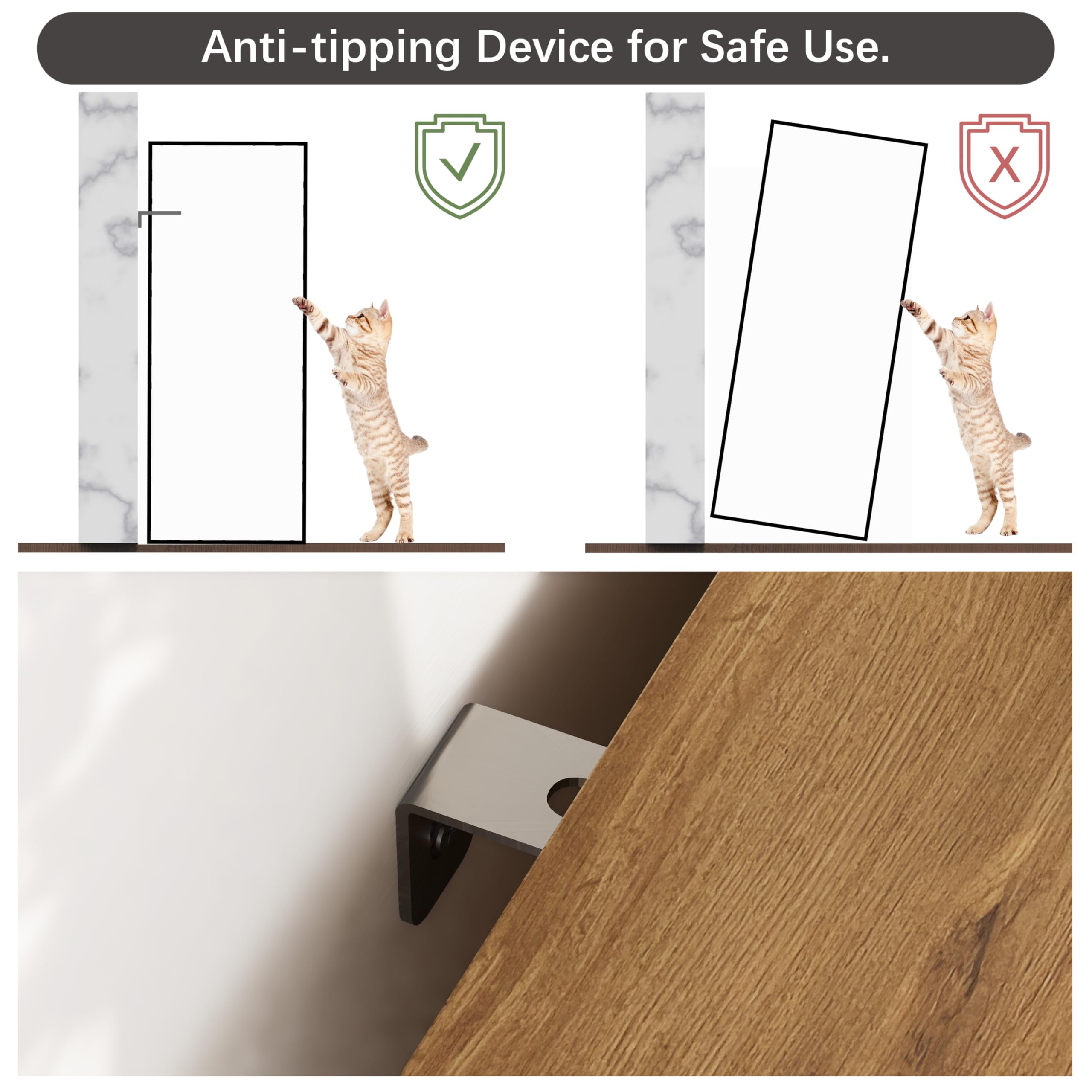 8 Drawer Wood Dresser 56.3" Wide Storage Chest