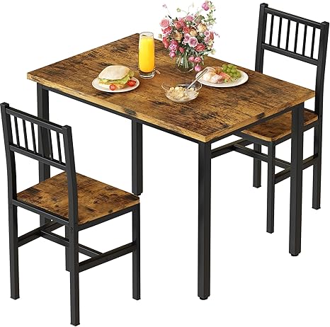 3-Piece Dining Table Set with Chairs