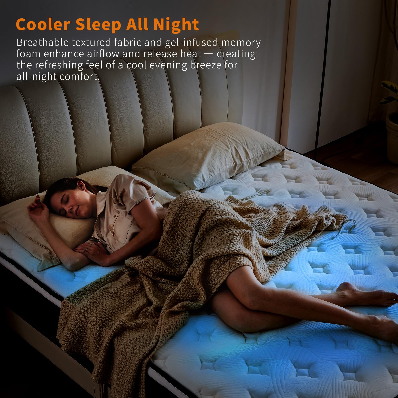 12 Inch Hybrid Memory Foam Mattress - Medium Firm Queen