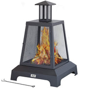 28 Inch Square Wood Burning Fire Pit