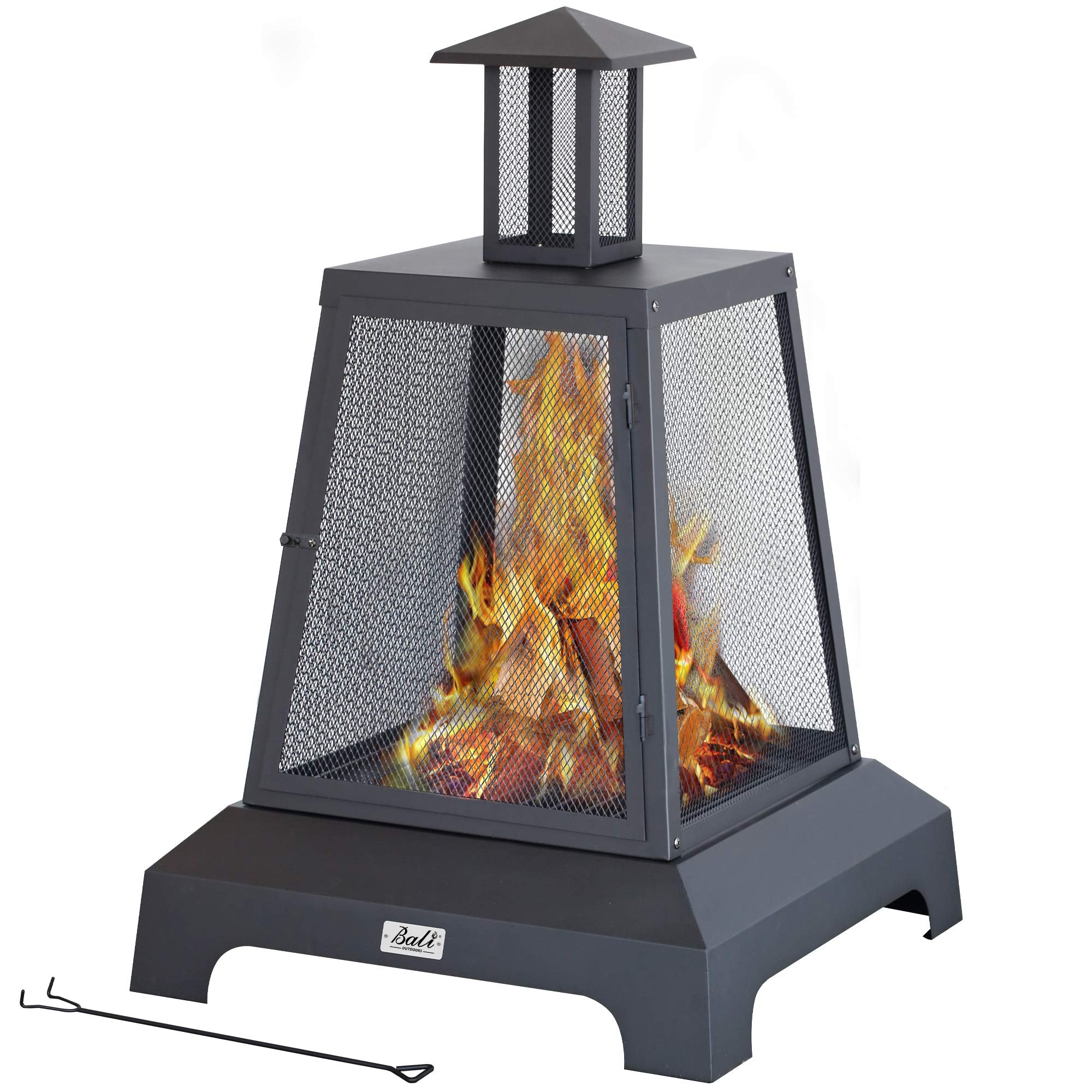 28 Inch Square Wood Burning Fire Pit