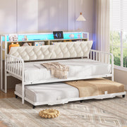 Twin to King Daybed with Trundle and Charging Station