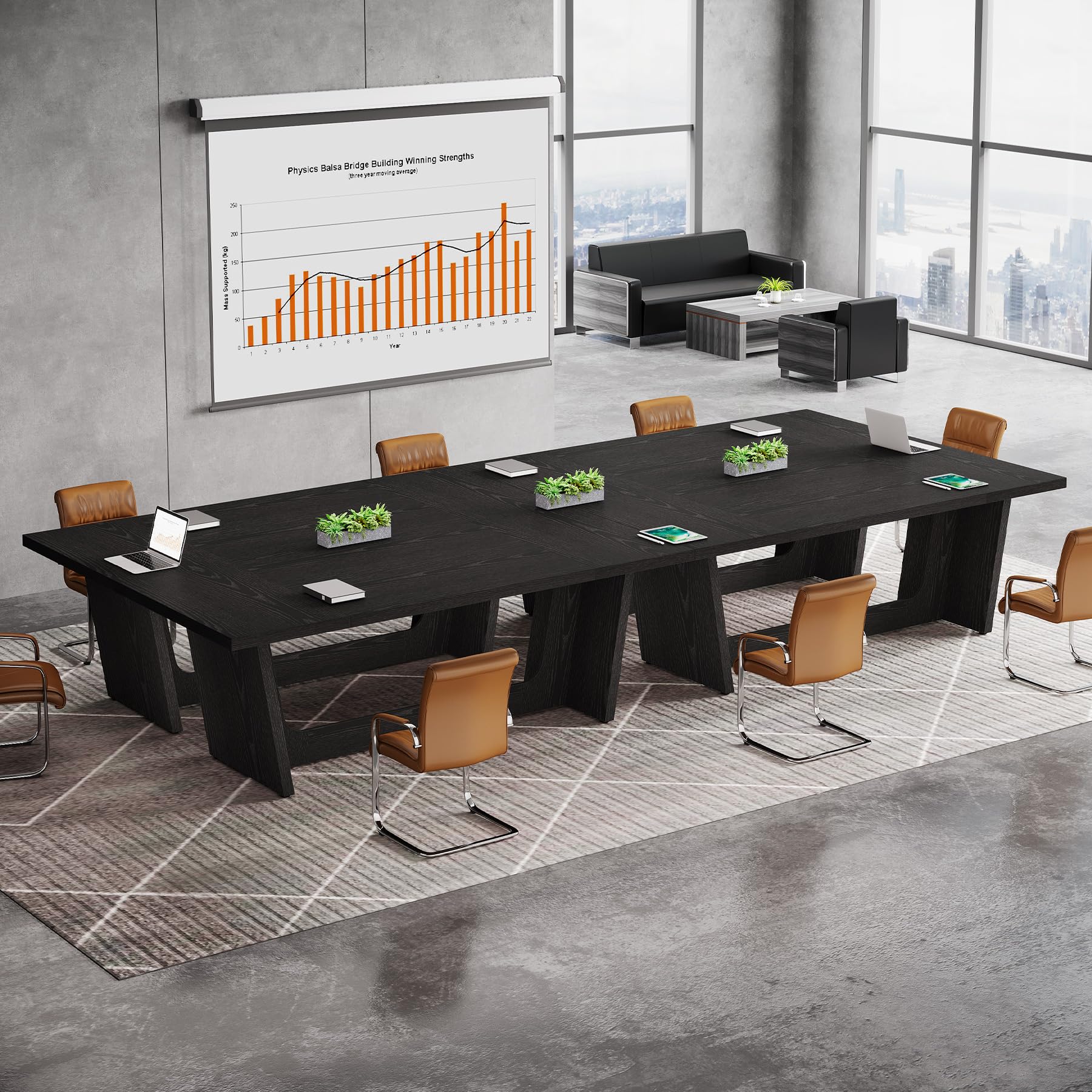 12FT Conference Table for 12-14 Person