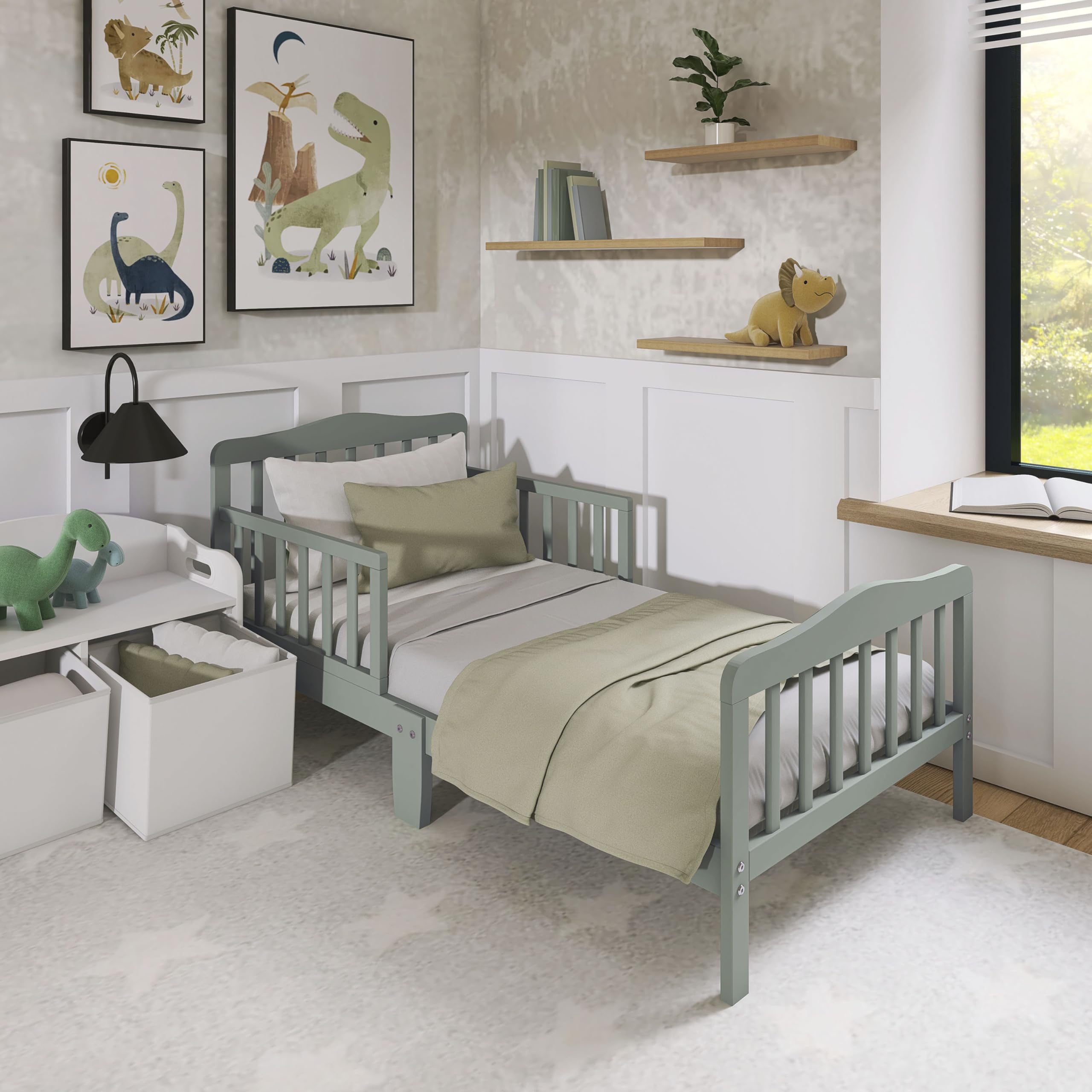 Classic Design Toddler Bed in Meadow Green