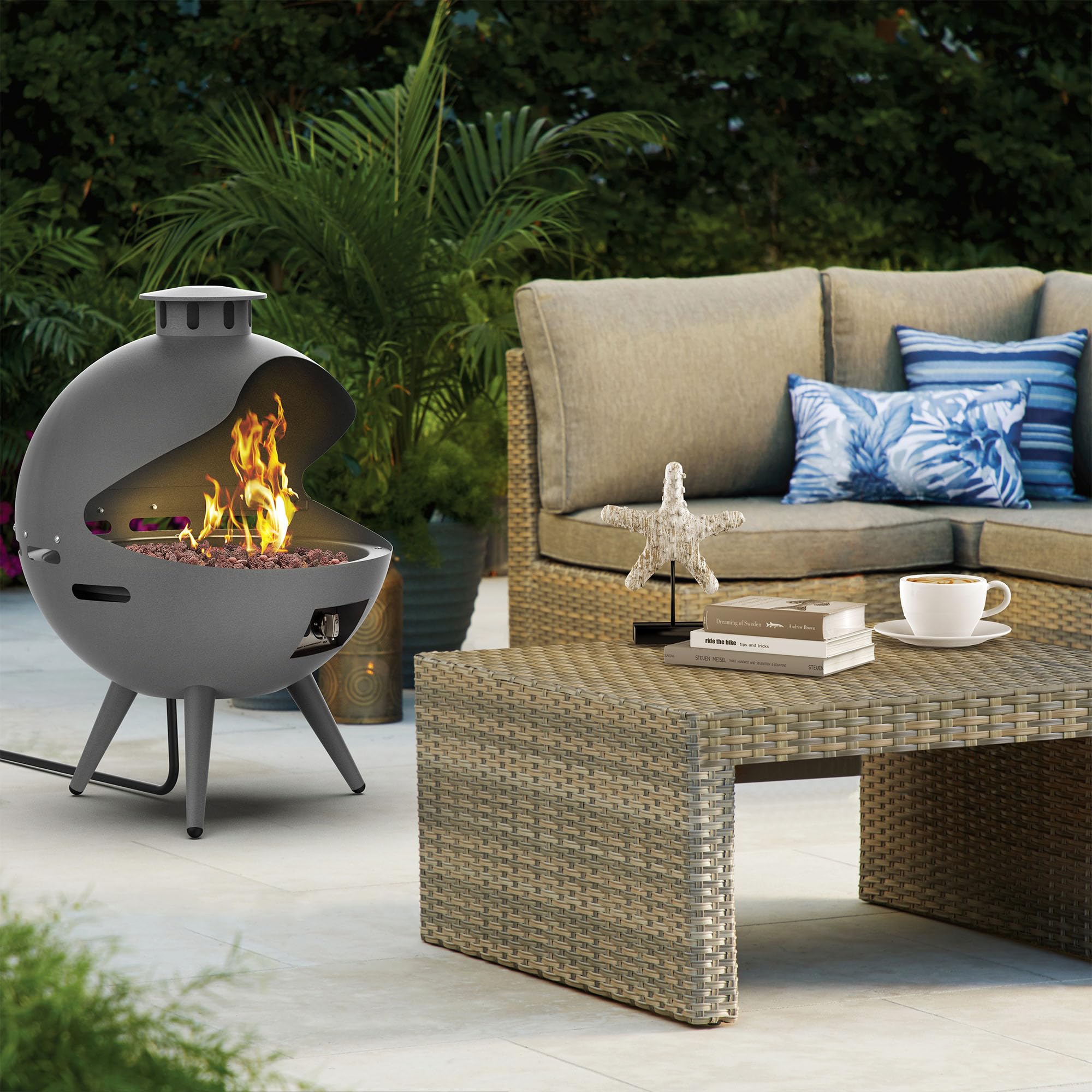24-Inch Propane Fire Pit with Natural Gas Conversion Kit