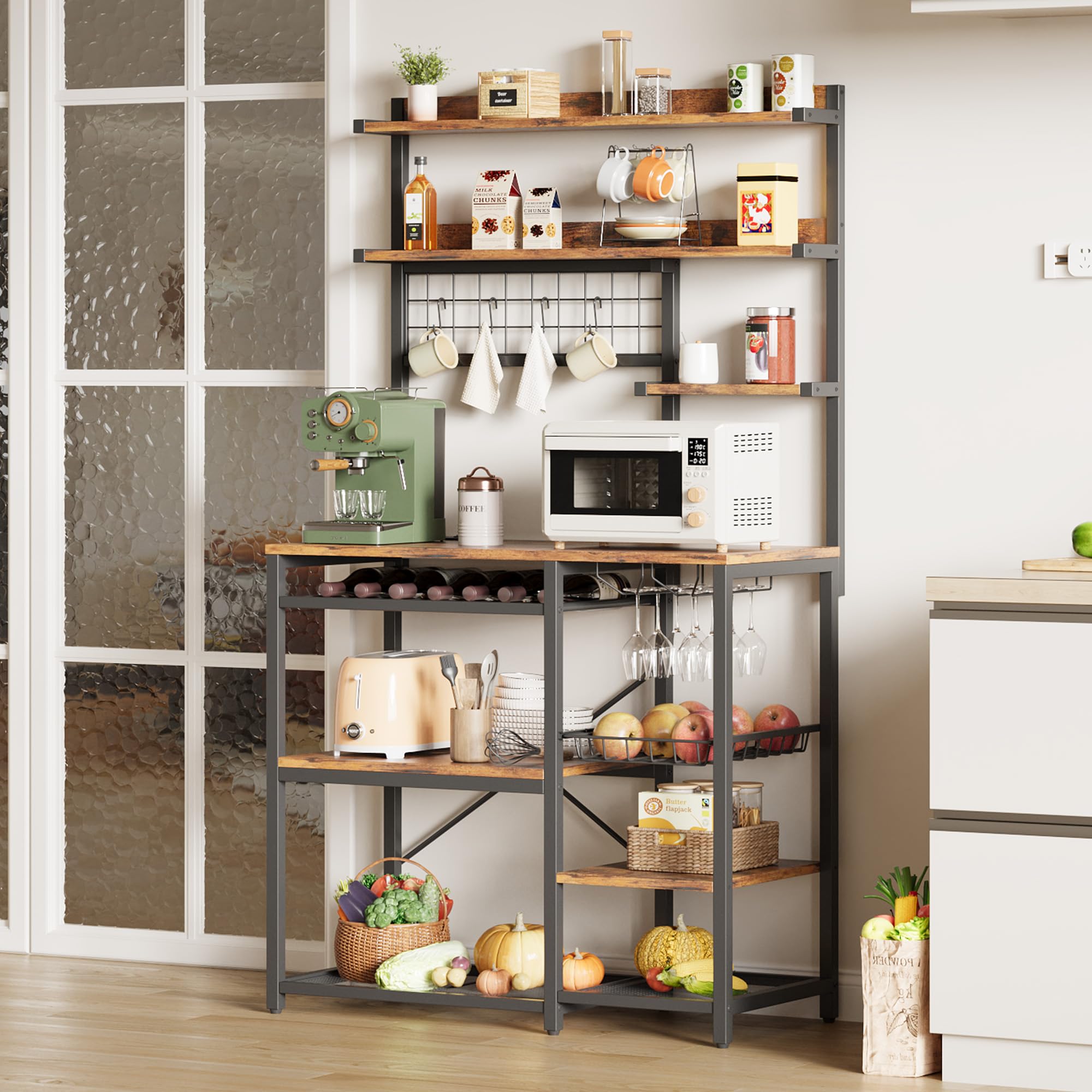 7-Tier Baker's Rack with Power Outlet