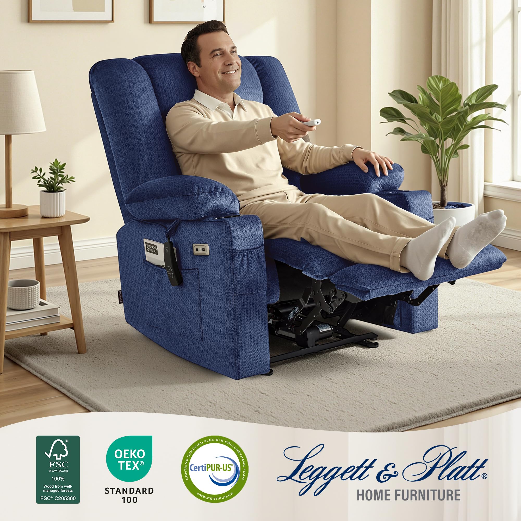 Oversized Zero Gravity Recliner with Massage and Heat