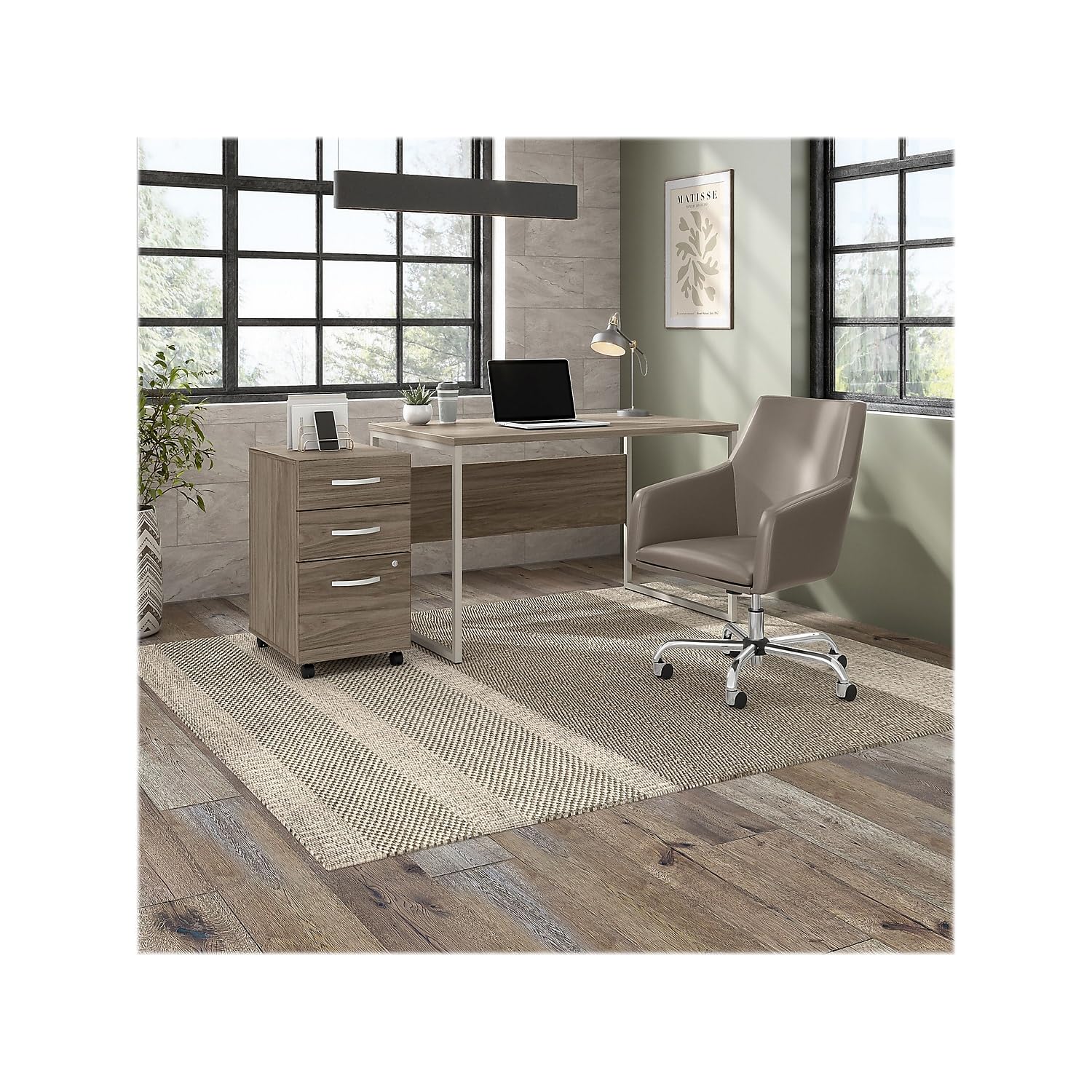 3 Drawer Mobile File Cabinet with Lock
