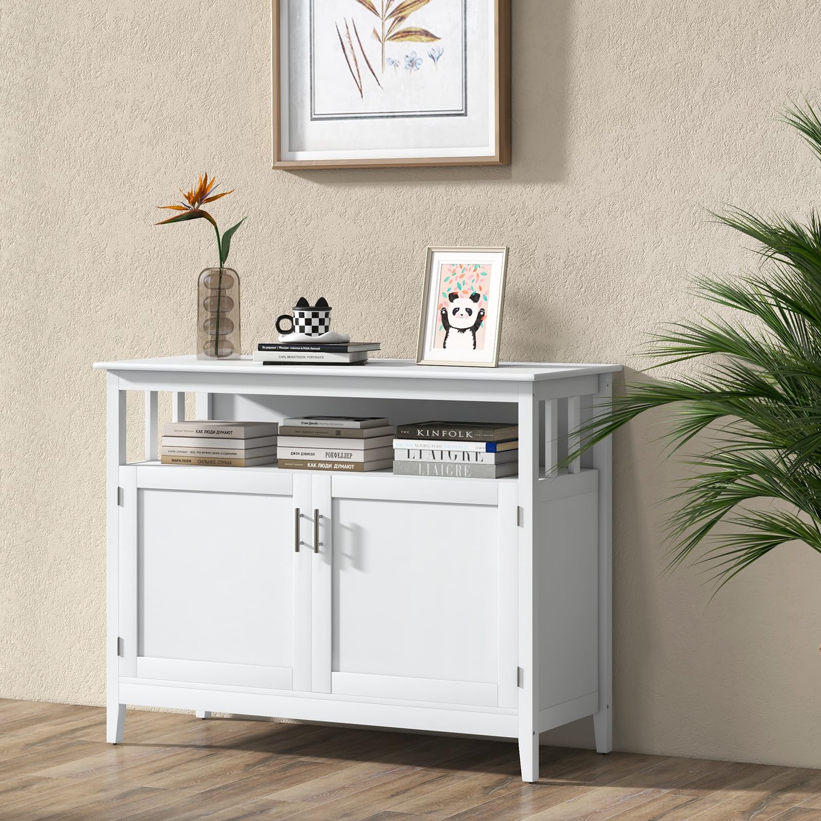 Farmhouse Sideboard Buffet Cabinet with Storage