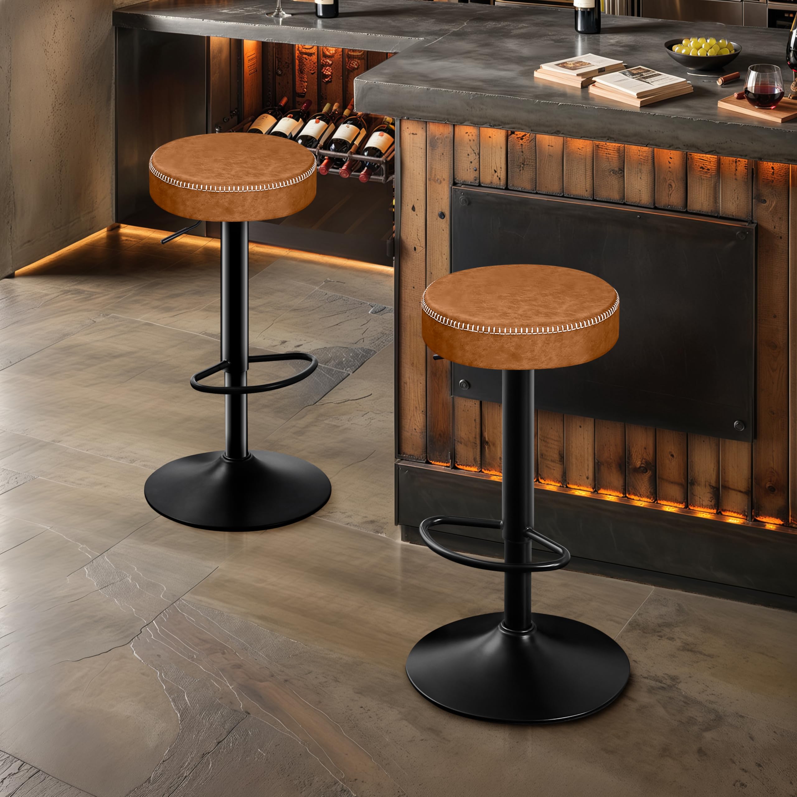 Adjustable Bar Stools Set of 2