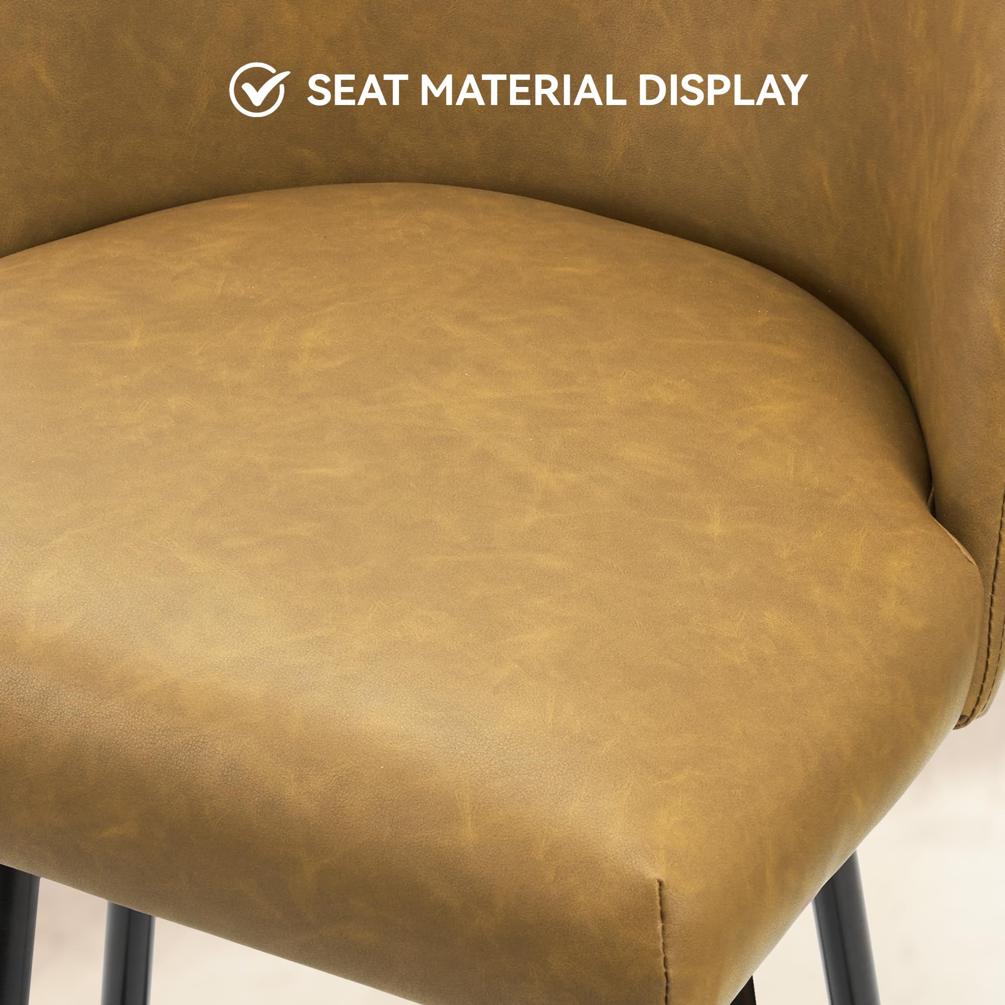 Mid Century Modern Swivel Bar Stool Set of 2