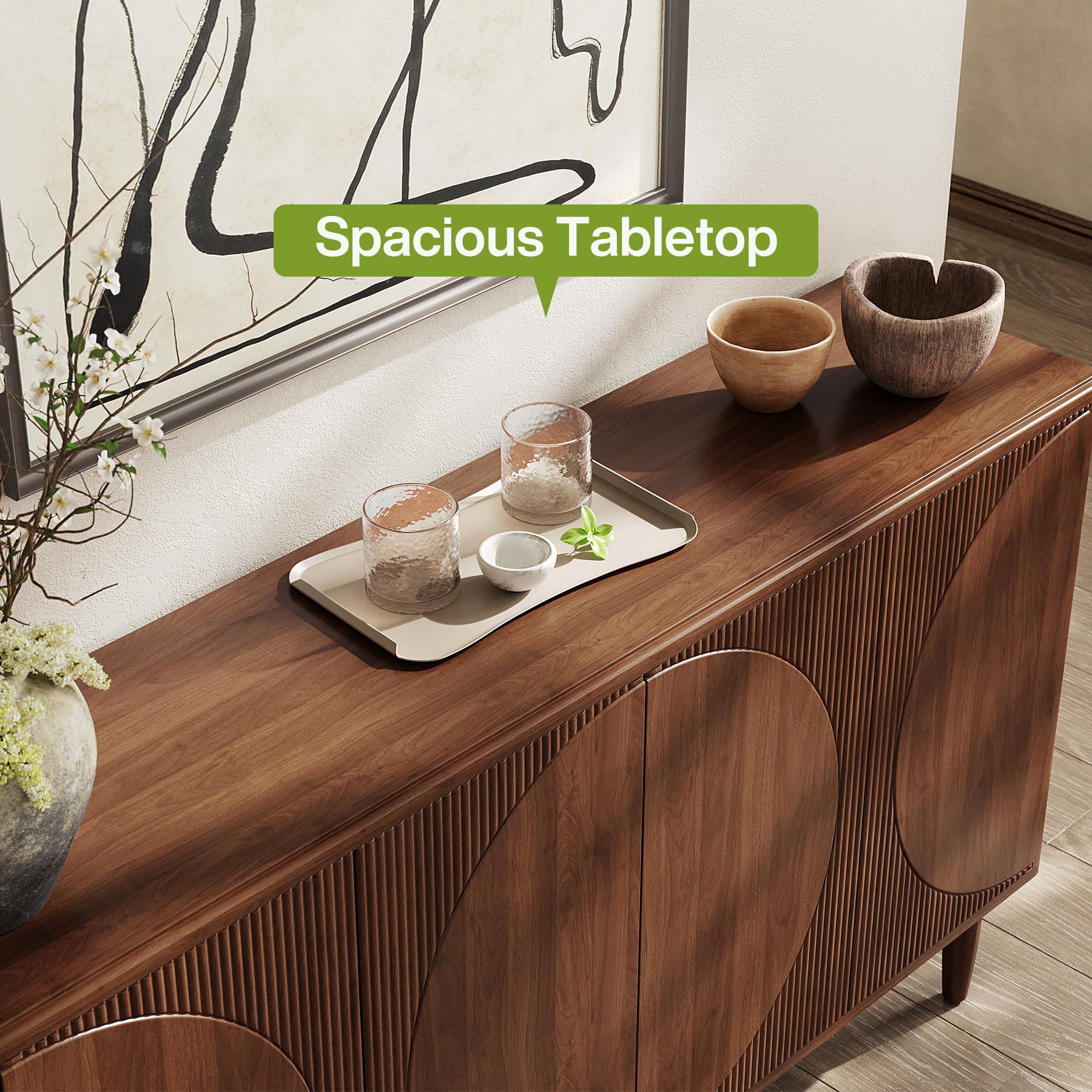 59-Inch Buffet Cabinet Sideboard with Storage