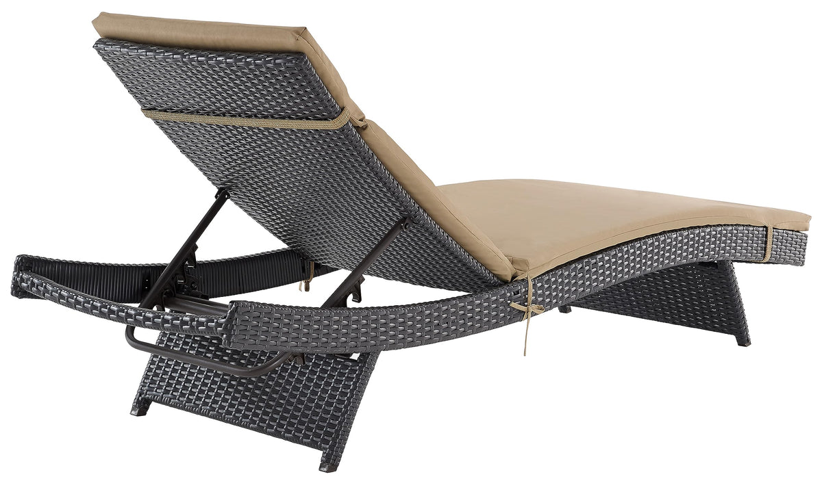 Biscayne Reclining Wicker Outdoor Chaise Lounge Chair