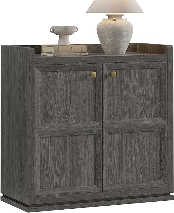 Storage Cabinet with Doors and Adjustable Shelves