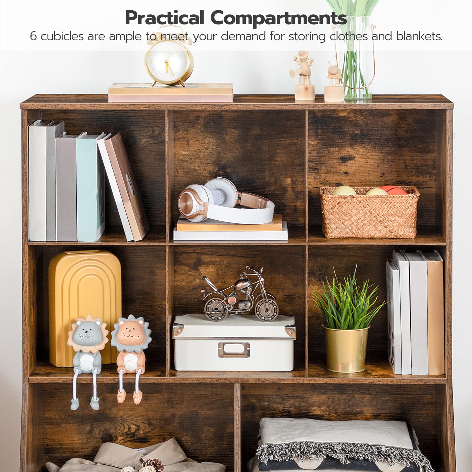 8-Cubicle Kids Toy Storage Organizer