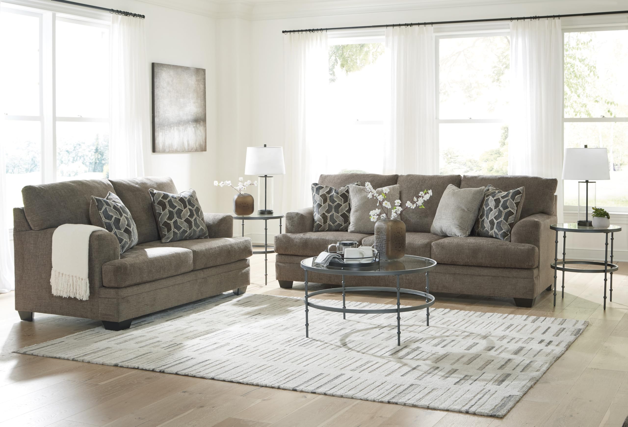 Stonemeade Casual Sofa with 4 Toss Pillows