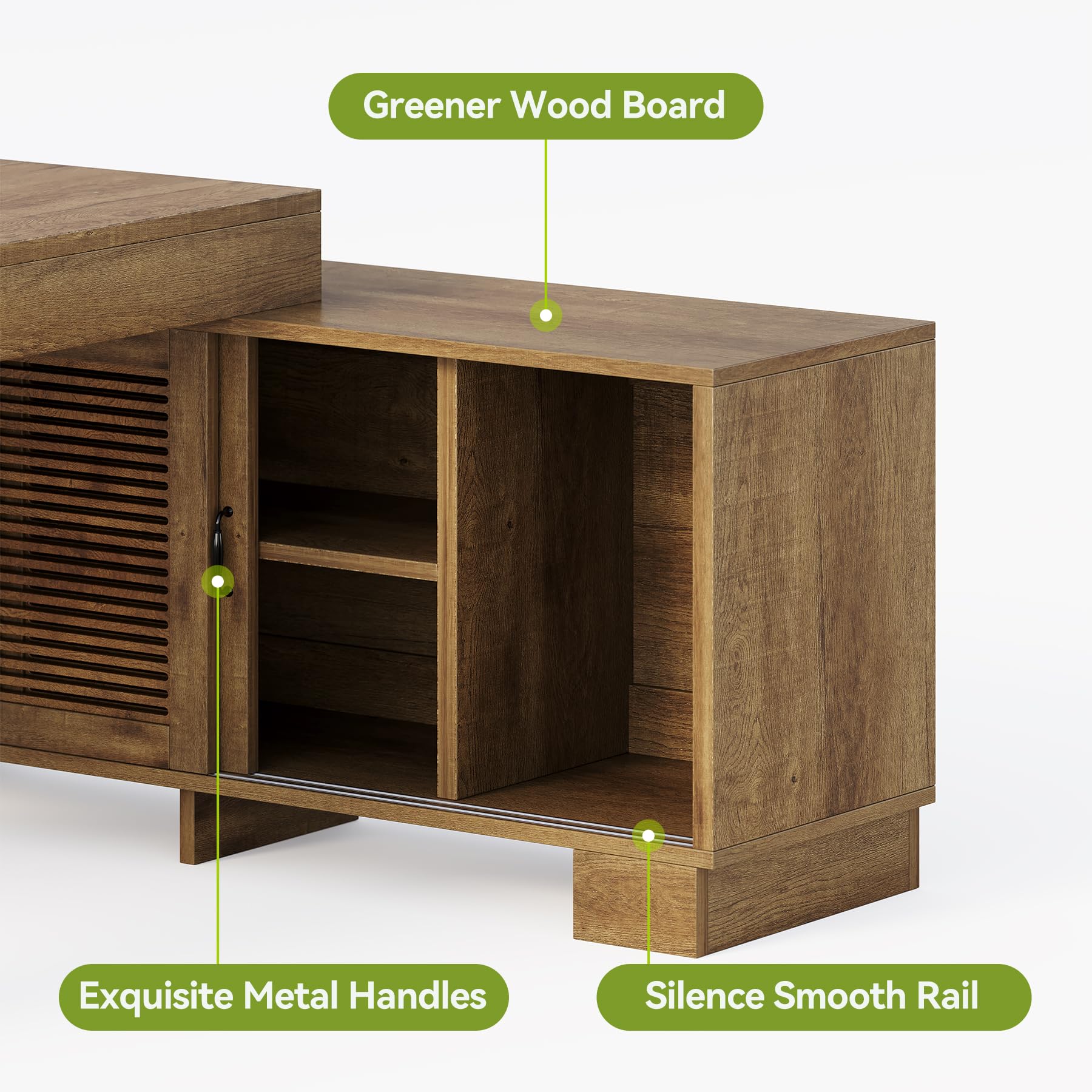 L-Shaped Executive Desk with File Cabinet