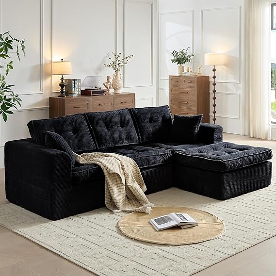 Modular Sectional Sofa with L-Shape Chaise