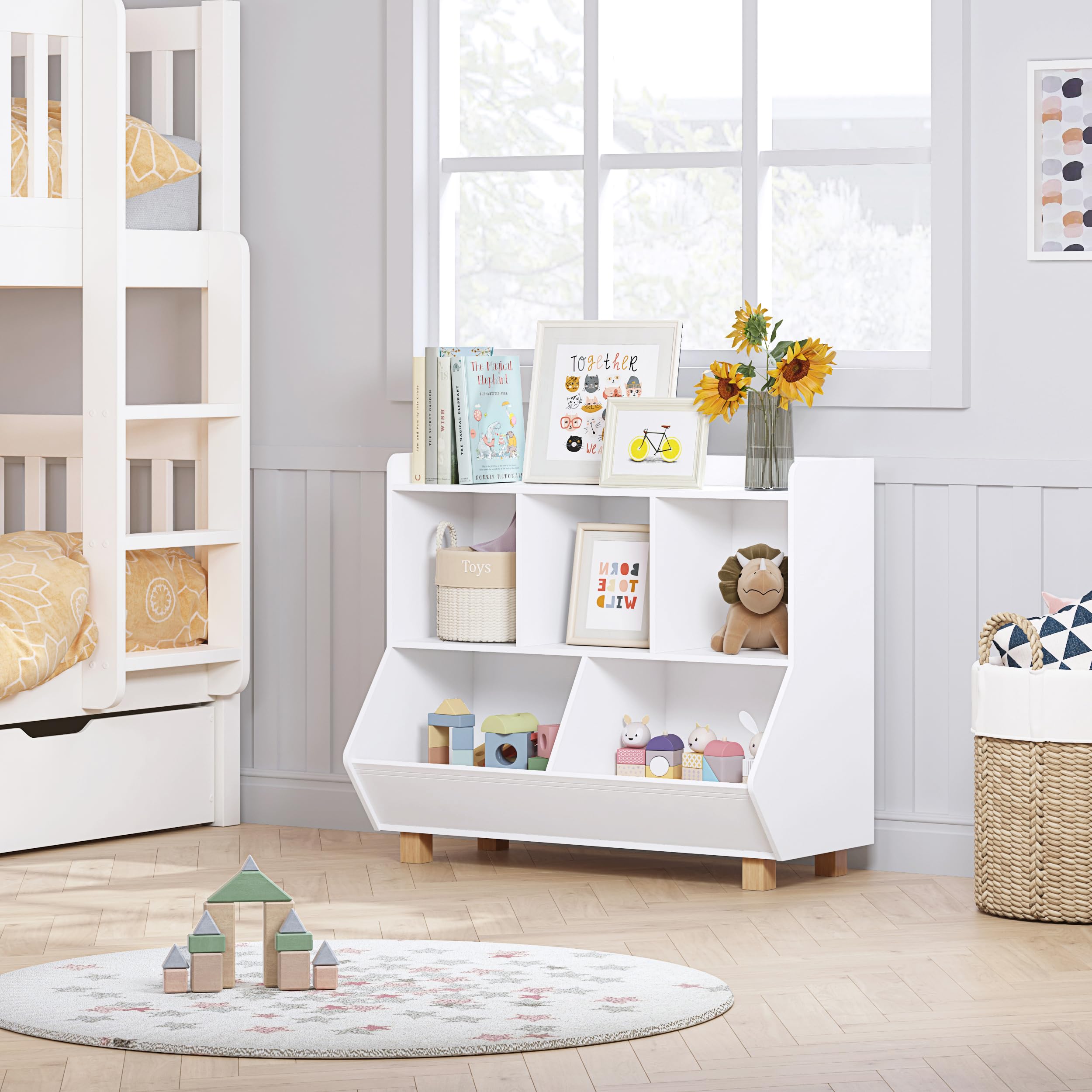 5-Cube Toy Storage Organizer with Legs