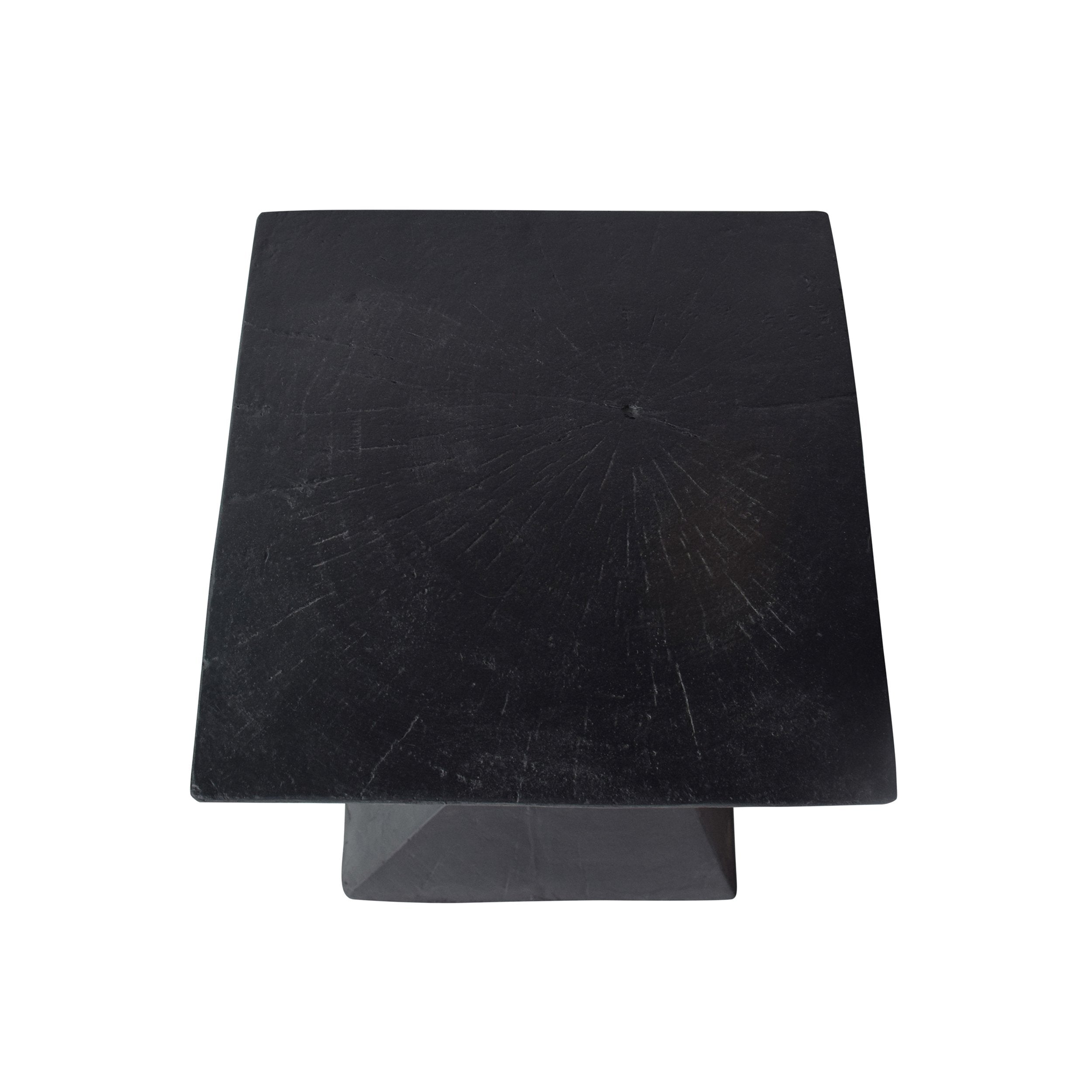 Lightweight Concrete Accent Table Black