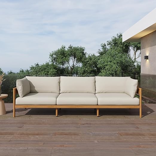 Outdoor Sectional Sofa Set 5-Seat Beige