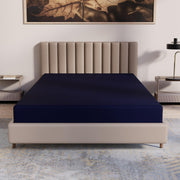 7-Inch Medium Firm Waterproof Nylon Vinyl Foam Mattress Twin Blue