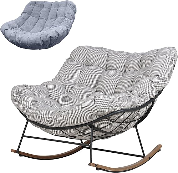 Outdoor Rocking Chair with Cushion