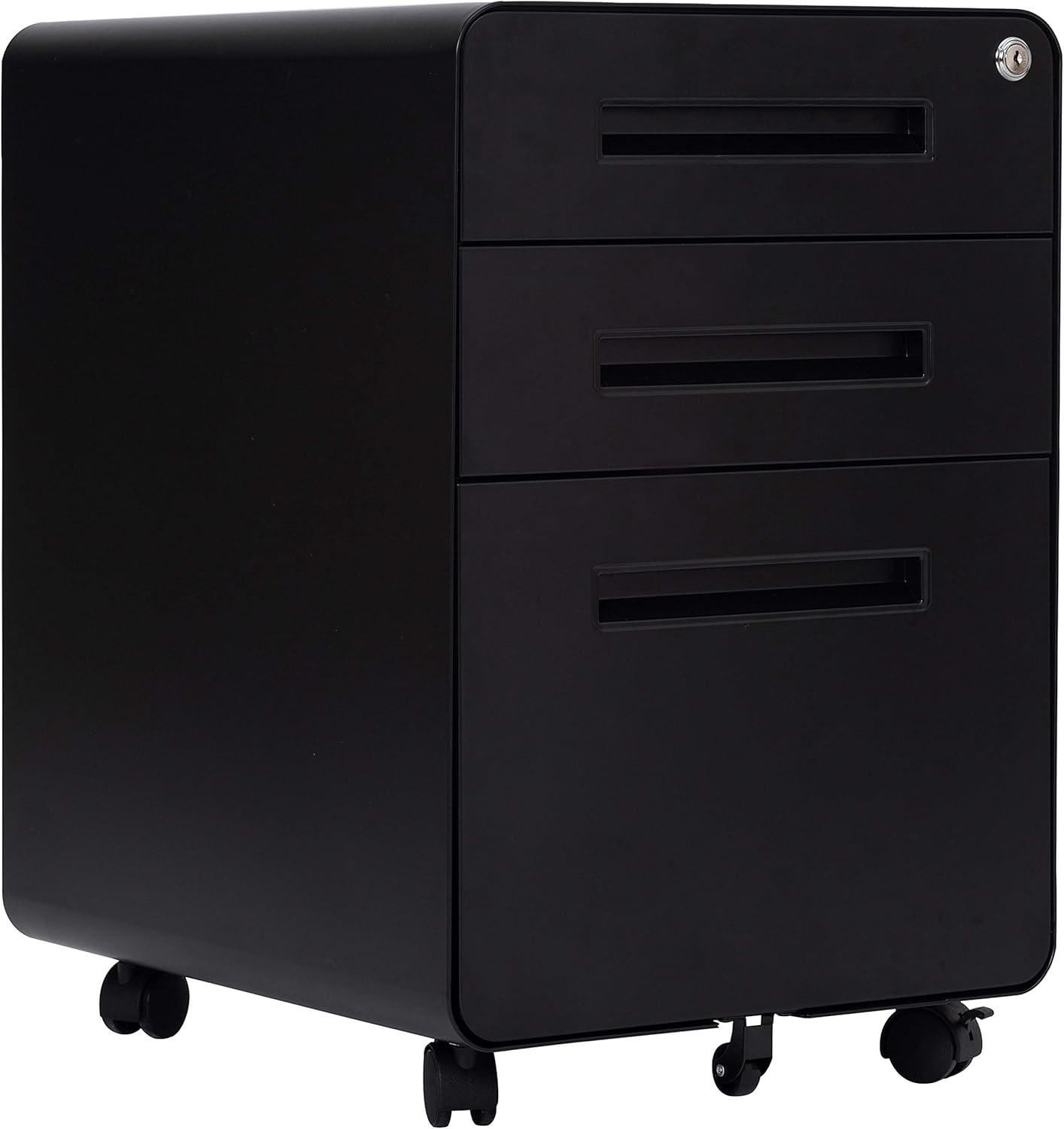 3 Drawer Mobile File Cabinet with Lock