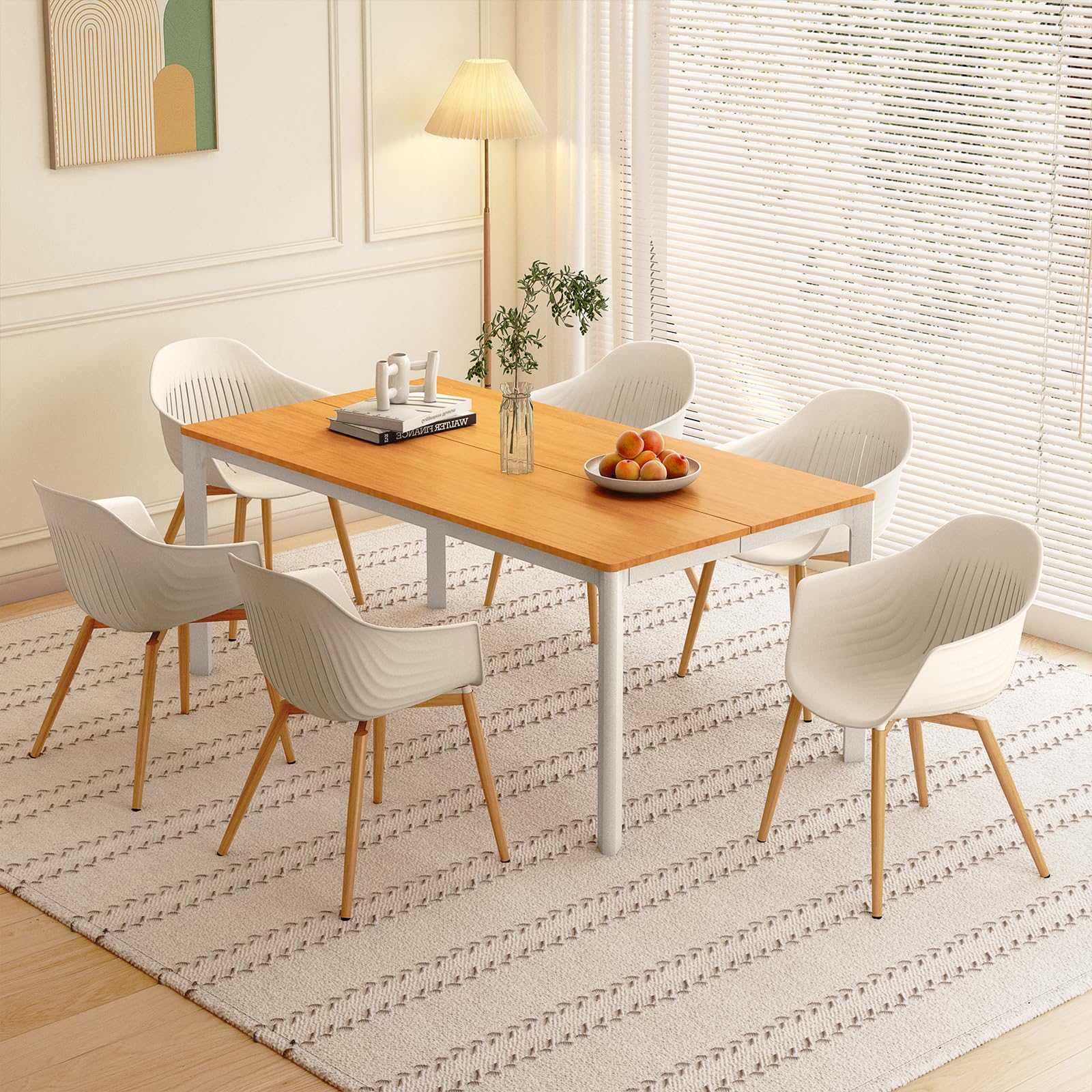 7-Piece Outdoor Dining Set with Recycled Plastic Chairs