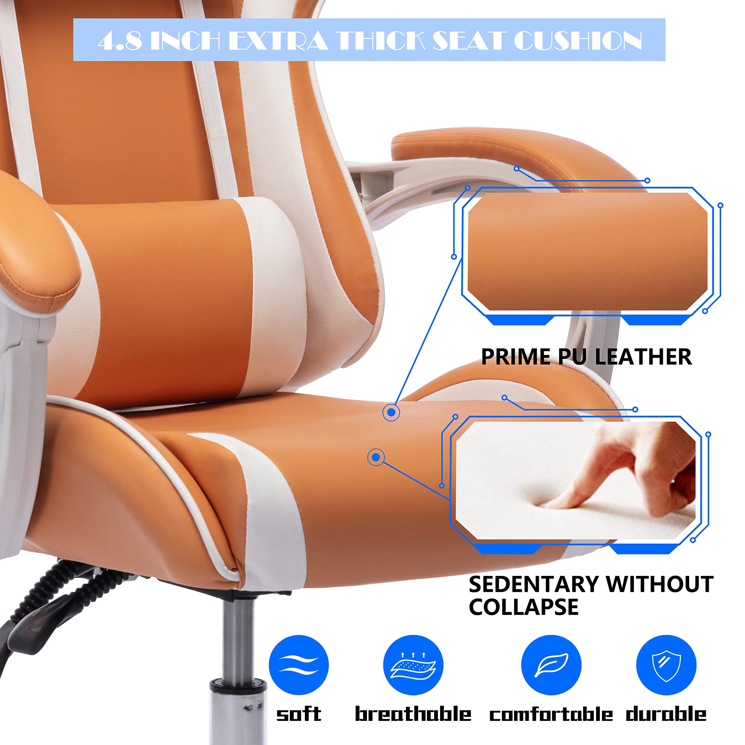 Ergonomic Gaming Chair with Lumbar Support