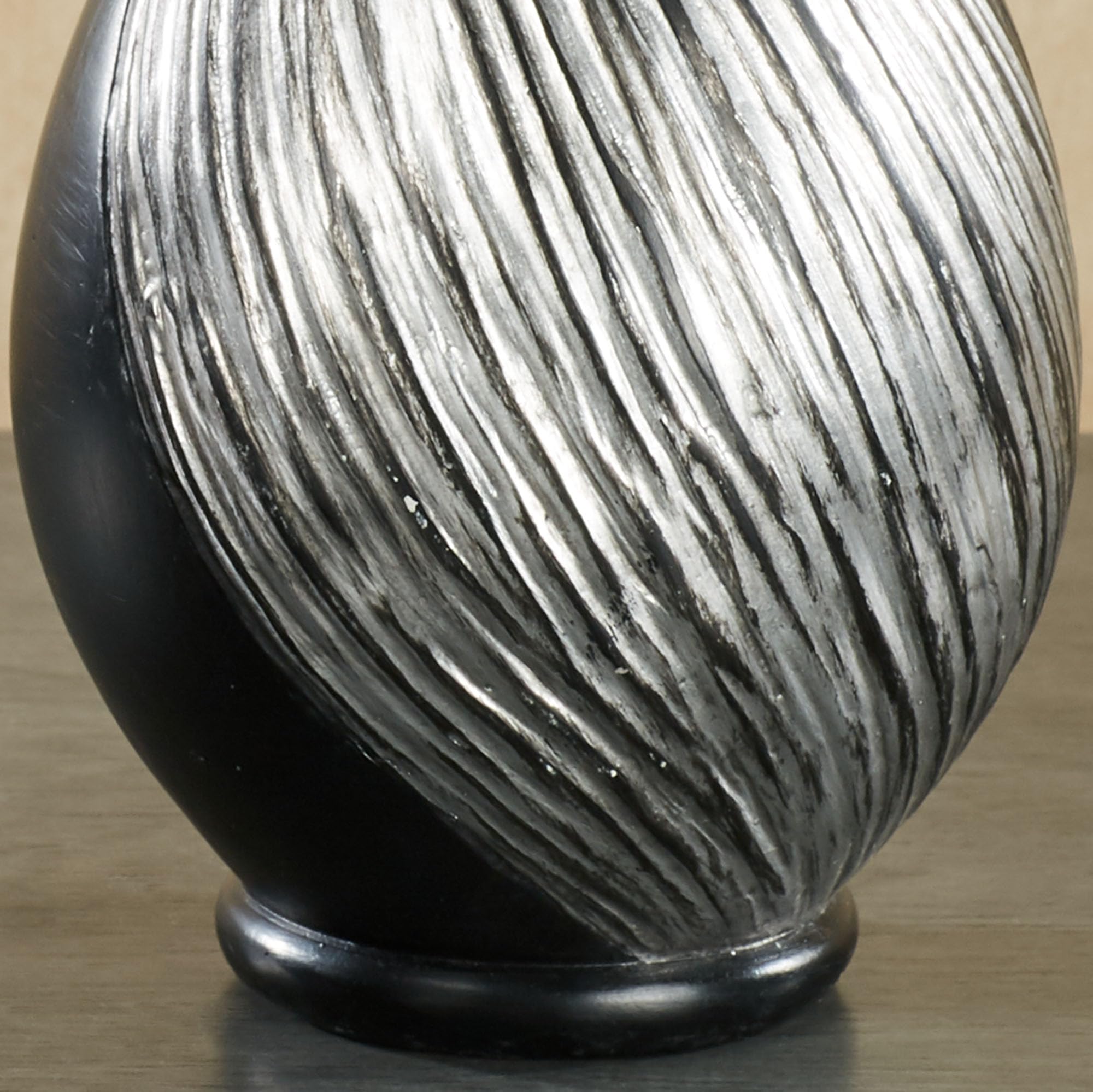 Textured Swirl Decorative Table Vases Set of 2