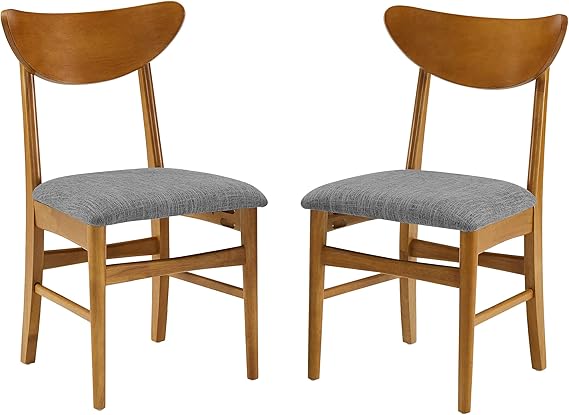 Landon Mid Century Modern Wood Dining Chairs Set of 4