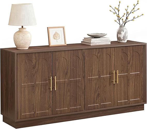 Sideboard Buffet Cabinet with Arched Doors