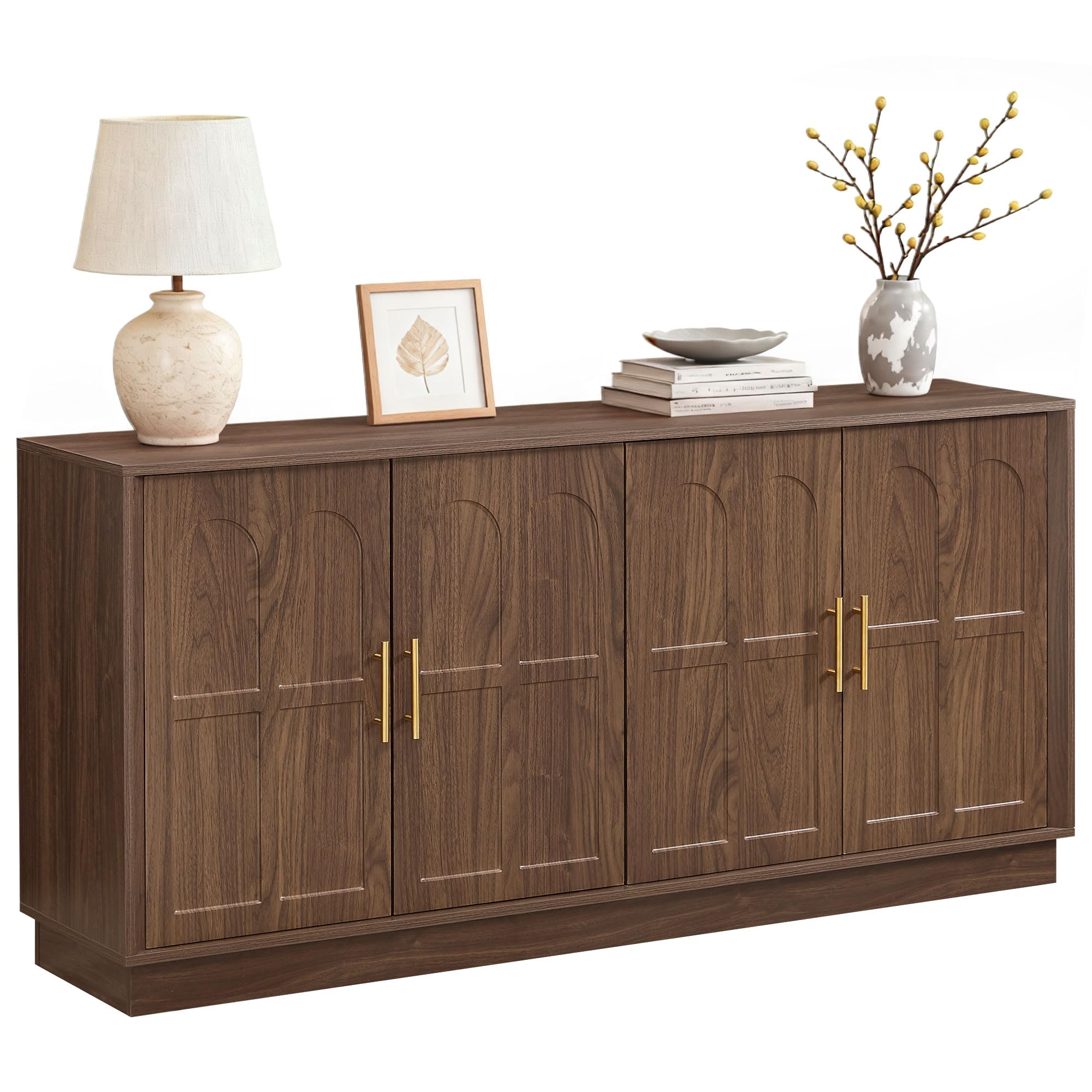 Sideboard Buffet Cabinet with Arched Doors