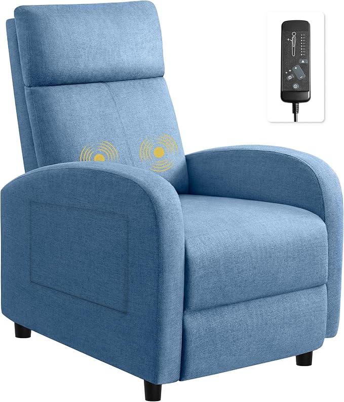 Massage Recliner Chair with Adjustable Footrest