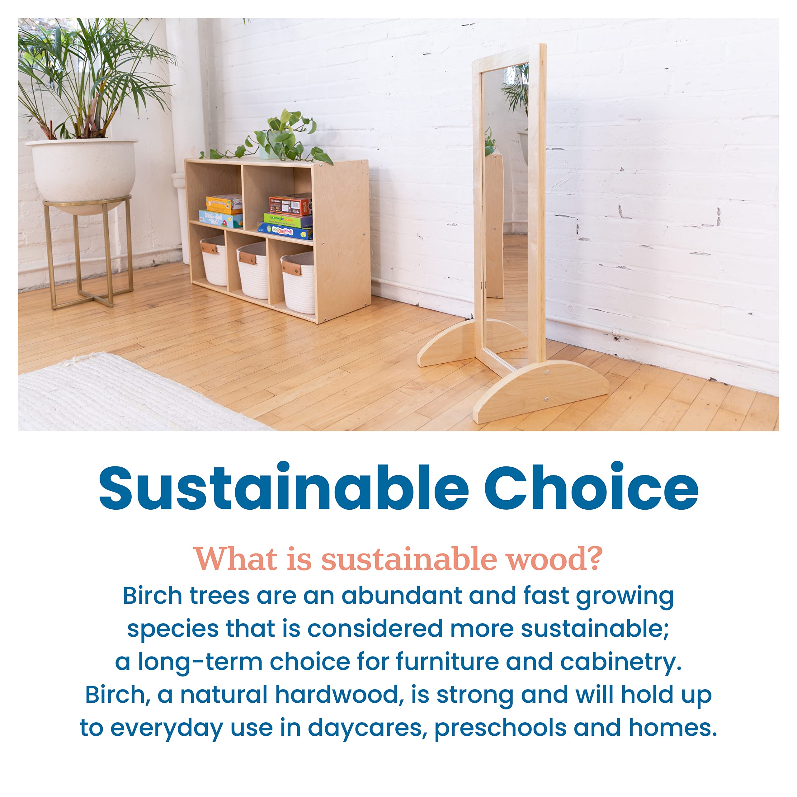 Toddler Single-Sided Bi-Directional Mirror