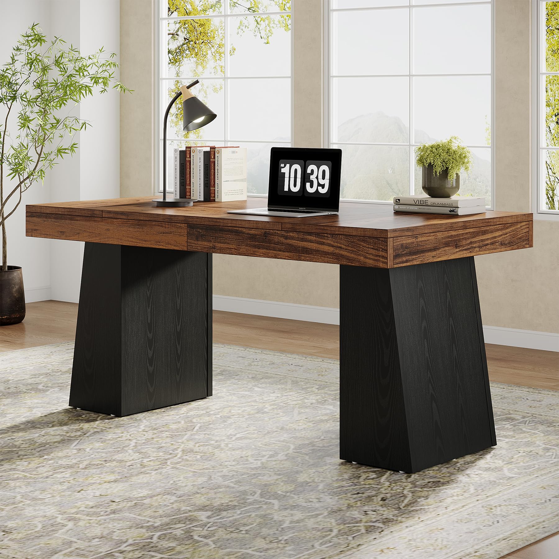 55" Executive Desk with Double Pedestal