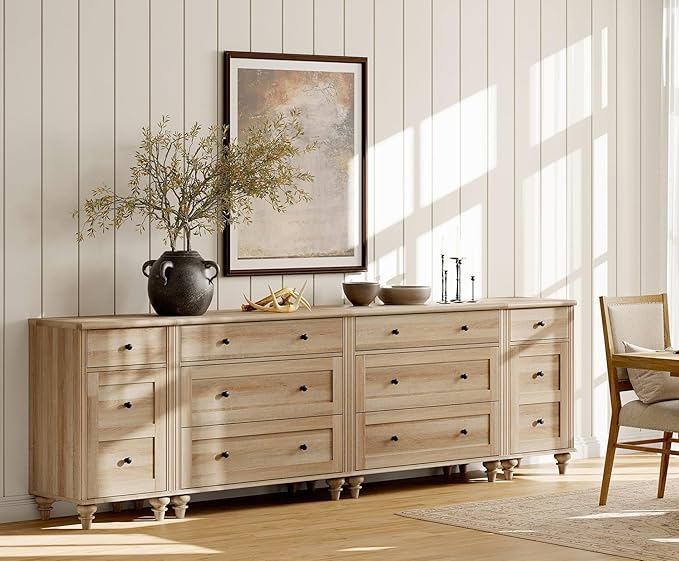 8-Drawer Dresser with Charging Station and Storage
