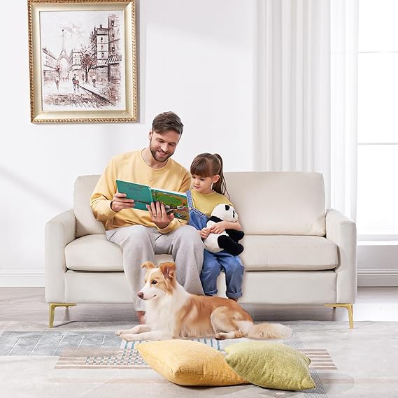 65" Mid Century Modern Loveseat Sofa