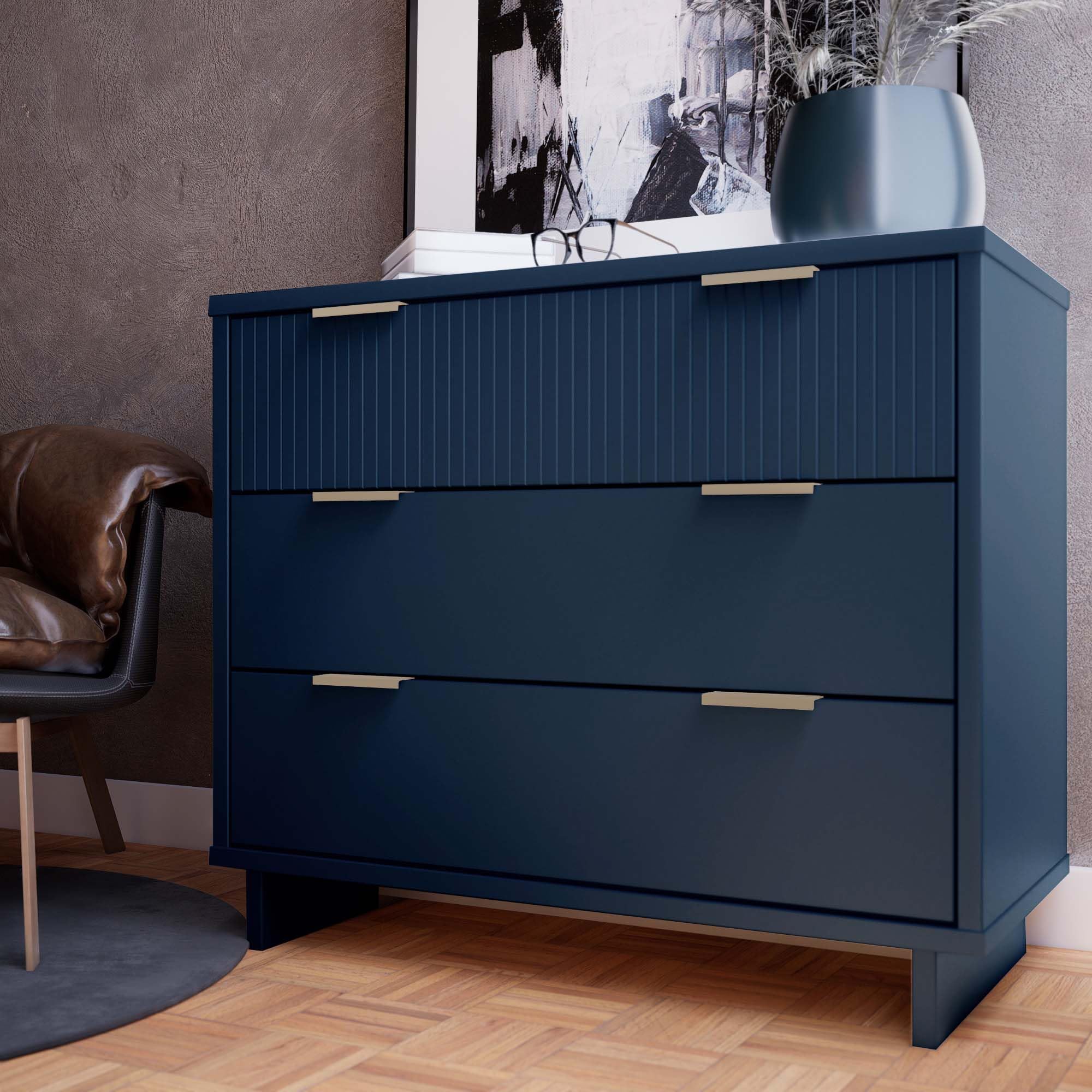 38-Inch Modern Dresser with Soft Close Drawers
